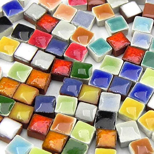 Mini Mosaiksteine 5x5mm, 1000 Stück, Buntmix, MXAL