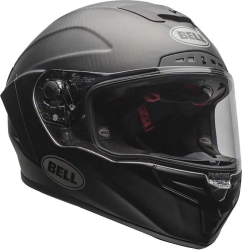 Bell Race Star Flex DLX Solid Integralhelm - Matt Schwarz - S - Motorradhelm mit 3K-Carbon-Schale, 10 % leichter und optimaler Kühlung durch Velocity Flow Ventilation. Ideal für Rennfahrer, die Leistung und Sicherheit verlangen.