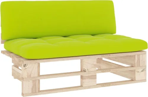 vidaXL Outdoor-Mittelsofa aus imprägniertem Kiefernholz - Gartensofa aus langlebigem Kiefernholz, ideal für entspannte Stunden im Freien. Mit bequemem Kissen und rustikalem Design, perfekt für Garten oder Terrasse.