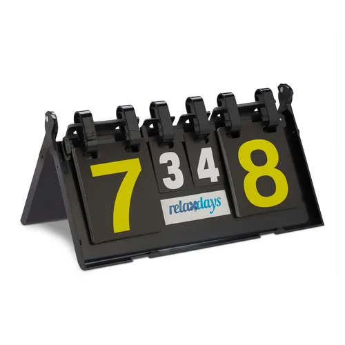 Zählgerät Tischtennis - Beidseitige klappbare Anzeigetafel - Praktisches Zubehör für Tischtennis mit stabiler, tragbarer Konstruktion, ideal für Turniere und Freizeitspiele.