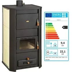 Holzofen PRITY WD W29 mit Wasserwärmetauscher – 31,5 kW