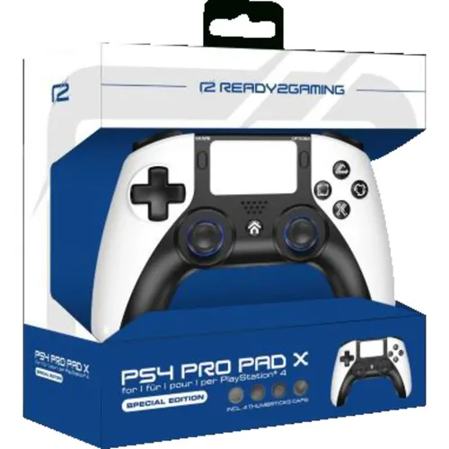 ready2gaming PS4 Pro Pad X LED Edition #hio - Controller mit LED-Beleuchtung für ein immersives Gaming-Erlebnis und optimalen Komfort bei langen Spielsessions.