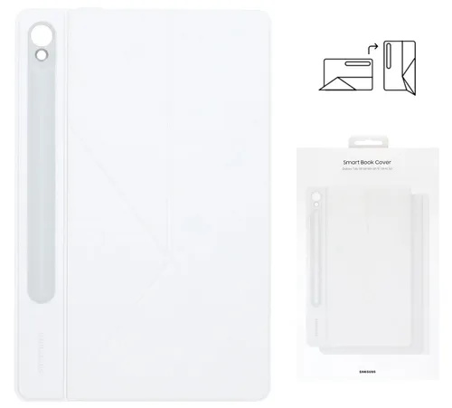 Samsung Smart Book Cover EF-BX710 - Abnehmbare Buchhülle für Galaxy Tab S9/S9 FE, vielseitiger Ständer im Hoch- und Querformat