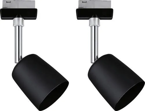 Paulmann 41303 Hochvolt-Schienensystem-Set URail GU10 10 W LED Chrom - Schienensysteme – Flexibles URail Set für individuelle Lichtgestaltung, kompatibel mit vielen URail Artikeln und ideal für stimmungsvolle Akzente im Wohnraum.