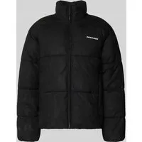 Pegador Regular Fit Steppjacke mit Logo-Stitching Modell 'Sidan' in Black, Größe L