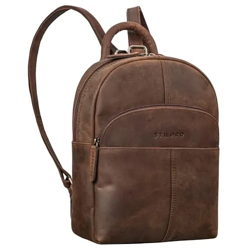 Produktbild STILORD 'Elva' Kleiner Rucksack Damen aus Echtleder