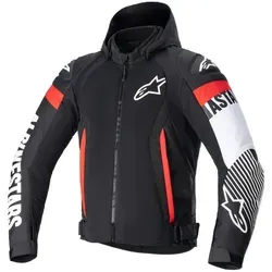 Alpinestars Zaca Air Motorradjacke 3XL - Motorradjacke in schwarz/weiß/rot-fluo, atmungsaktiv und winddicht, ideal für sportliche Fahrten und Biker-Lifestyle.