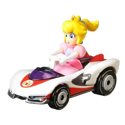 Hot Wheels Mario Kart-Spielzeugauto, Prinzessin Peach