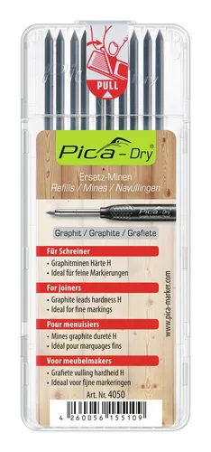 Pica Minen-Set für Tieflochmarker Pica-Dry Graphit - 4050 (10 Stück)