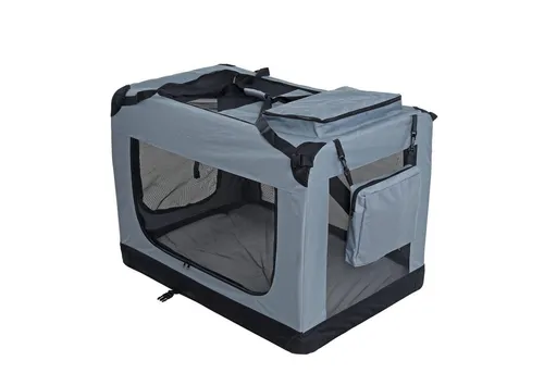 ESTEXO Faltbare Hundebox XXXL - Transportbox für Hunde und Katzen - Faltbare Transportbox für Hunde und Katzen mit gepolstertem Boden und optimaler Frischluftzufuhr. Ideal für Reisen, platzsparend und in mehreren Größen und Farben erhältlich.