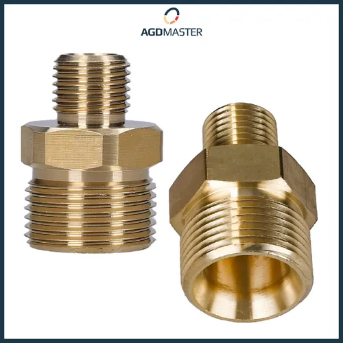 Sillar Adapter Gewinde M22 auf 1/4 Zoll - Messing Robust Kompatibel Vielseitig