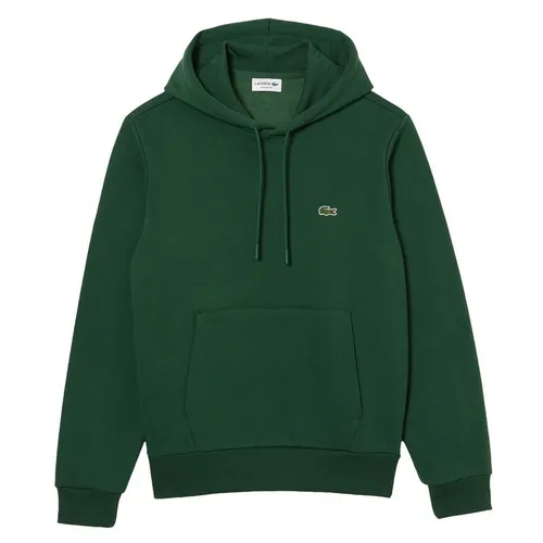 Lacoste Herren Sh9623 Sweatshirts, grün, L - Sweatshirts für Herren, aus umweltfreundlichem Bio-Baumwoll-Fleece, mit klassischem Fit und praktischer Kängurutasche für optimalen Komfort.
