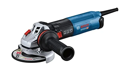 Bosch Winkelschleifer GWS 17-125 SB Professional - Schleifmaschine mit 1700 Watt, intelligentem Bremssystem für schnellen Scheibenstillstand und Vibration Control für komfortables Arbeiten.