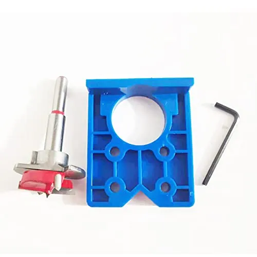 Furnrubden Forstnerbohrer 35mm, 3-stück, Forstner Bit, Wolframcarbid, Rundschaft, Forstner Cutter, Zubehör Bohrmaschine mit Scharnier Jig Holzbearbeitung Scharnier Lochschneider (10-40mm)