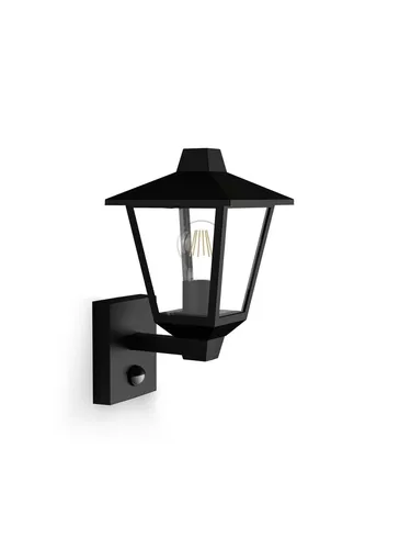 Philips LED Kinno 929004141401 Außenwandleuchte E27 Schwarz - Hochwertige Außenwandleuchte in Schwarz, langlebig und wetterfest – ideal für eine stilvolle Beleuchtung im Garten oder Eingangsbereich.