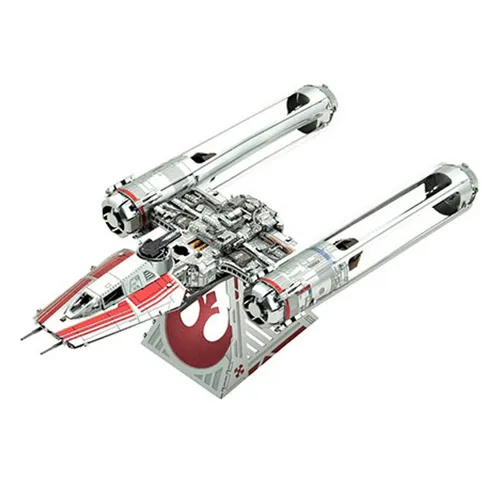 Invento Puzzle Star Wars Metal Earth, Zorris y-Wing Fighter - 3D Metall Puzzle, Puzzleteile