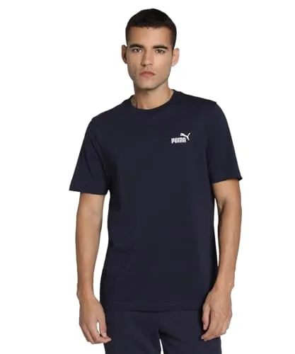 Puma Unisex ESS Small No. 1 Logo Tee T-Shirts, New Navy, L EU