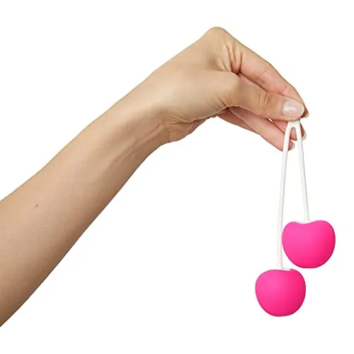 LOVE TO LOVE Cherry Love, Schwere Liebeskugel, Stärkung der Vaginal- und Beckenbodenmuskulatur, Gewicht: 77g, Rosa