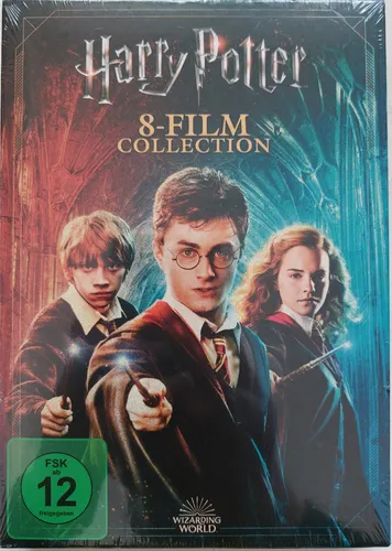 Harry Potter 8-Film Collection - Komplett Boxset - Filme, erlebe die gesamte Harry Potter Saga in einer exklusiven Sammlung auf DVD – perfekt für jeden Fan und ideal für Familienabende!