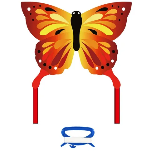 Kinderdrachen Einleiner Drachen Butterfly Kite Sunrise Schmetterling Flugdrache