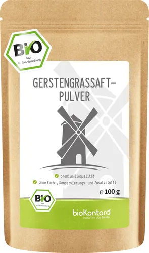 Gerstengrassaftpulver 100 g - Rohkostqualität aus den USA - ohne Zusätze ideal zum Anthony William Smoothie
