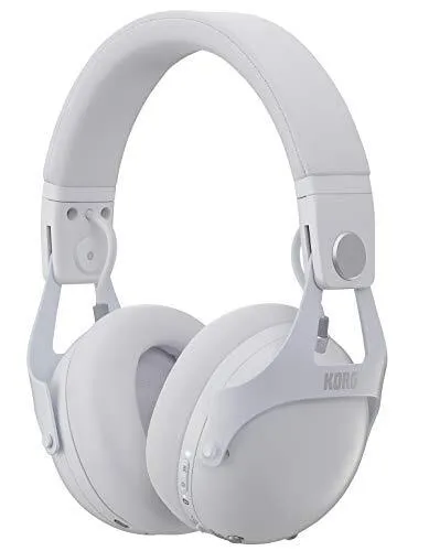 Korg NC-Q1 WH: Aktiver Noise-Cancelling-Kopfhörer für DJs - Kopfhörer mit intelligentem Noise Cancelling, ideal für laute Umgebungen wie DJ Booths. Glasklarer Sound und bis zu 36 Stunden Betriebszeit, perfekt für Musiker.