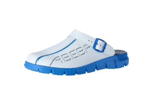 Abeba Berufsschuhe Dynamic 7312, Unisex Clogs aus Echt Leder, Gr. 41 - Arbeitsschuhe für Medizin, Pflege und Gastronomie. Komfortable und strapazierfähige Clogs mit rutschfester TPU-Laufsohle und klappbarem Fersenriemen für einfaches Anziehen.