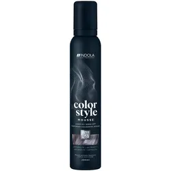 Indola Color Style Mousse Anthrazit 200ml – Vielseitiger Farbschaum - Indola Color Style Mousse 200ml – Der innovative Farbschaum für flexibles Styling. Erlebe mühelos frische Farben und natürlichen Halt in einem Schritt. Ideal für kreative Haarveränderungen!
