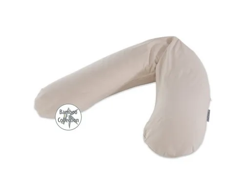 Theraline Stillkissen 190cm inkl. Bezug Kieselgrau - Kissen für stillende Mütter, ergonomische Form für optimalen Halt und Komfort während des Stillens.