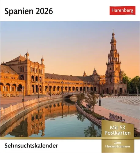 Spanien Sehnsuchtskalender 2026 von Harenberg