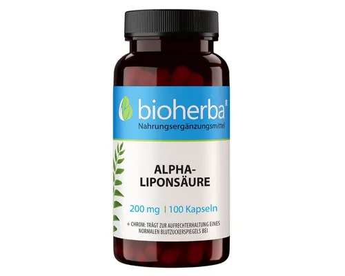 BIOHERBA R Alpha-Liponsäure 200 mg 100 Kapseln Nahrungsergänzungsmittel