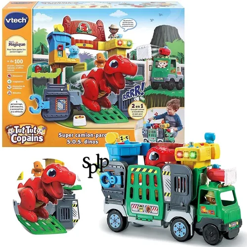 Super LKW-Park S.O.S Dinos Vtech Tut Tut Freunde 1-5 Jahre
