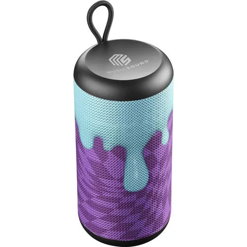 Music Sound - Vertical - Bluetooth-Lautsprecher - 5 Watt - Wireless - Play Time 4 Stunden - Bluetooth 5.0 - Violett/Hellblau