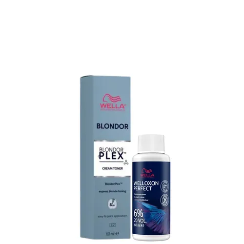 Wella BondorPlex Cream Toner /05 Scandi Rose + Welloxon Perfect 6% 60 ml