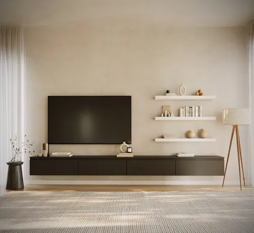Selsey TV-Schrank BEMMI - Hängendes TV-Board 300 cm mit 4 Klappen - Modernes hängendes TV-Board von Selsey mit 4 Klappen. Ideal für platzsparende Aufbewahrung und stilvolle Präsentation Ihrer Unterhaltungselektronik.