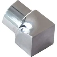 Dalsys Inneneck Fliesenschiene Viertelkreis 10mm Edelstahl Poliert