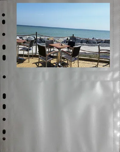 10x A4 Fotohüllen, Sammelhüllen mit weißer Mittelfolie 4 Taschen à 13 x 18 cm