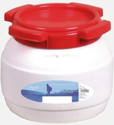 BasicNature Weithalstonne, rund, weiß, 3,6L