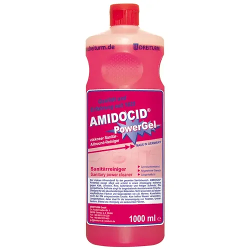 Dreiturm Amidocid PowerGel 1 L viskoser Sanitär-Allround-Reiniger mit Amidosulfon-Säure 4391