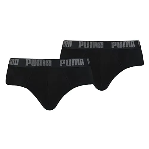 Puma Slip, Basic Herren brief (2er Set), Schwarz (Schwarz), Small