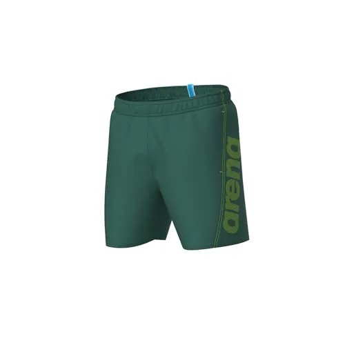 arena Men's Fundamentals Logo Boxer R Swim Trunks in grün von Arena