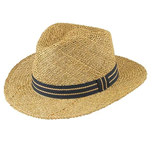 HatBee Fedora Strohhut Jacopo Seegras Marine L