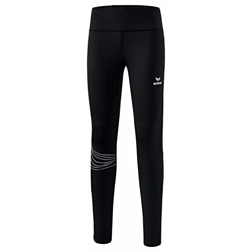 Erima Damen Racing Lauftight lang, Schwarz, 40 - Sportliche Lauftight aus feuchtigkeitsregulierendem Material mit optimalem Tragekomfort dank Flachnähten und breitem Bund für perfekten Halt. Ideal für Läuferinnen.