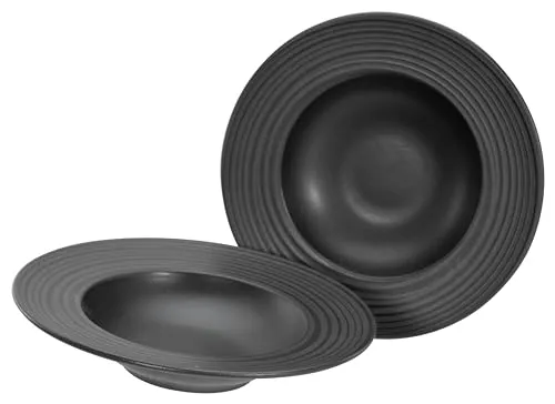 Creatable Lava Stone Geschirrset 2-teilig in schwarz von CreaTable
