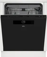 BEKO Unterbaugeschirrspüler BDDN38440DD - 14 Maßgedecke, hocheinbaufähig und energieeffizient in elegantem Schwarz