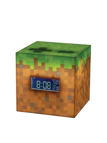 Minecraft Grasblock Digitaler Wecker in grün von Paladone