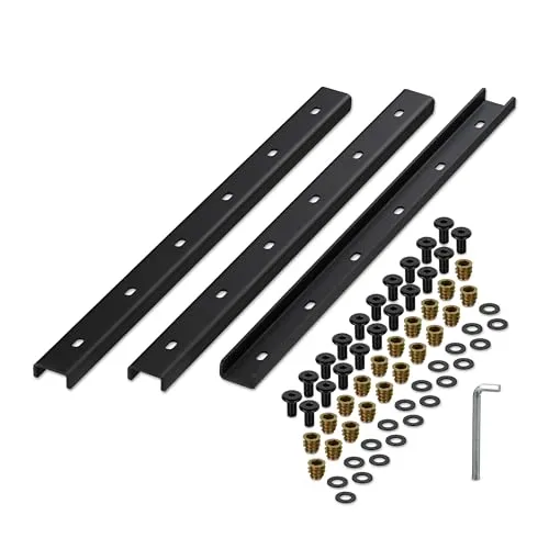 relaxdays Möbelleiste Gratleiste 3er Set U-Form, 60 cm
