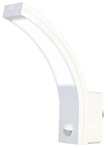 Lunartec LED Lampen aussen: LED-Außenwandleuchte mit PIR-Sensor, 1.100 lm, 15 W, IP65, weiß (Fluter mit Bewegungsmelder, Außenlampen mit Bewegungsmelder, Gartenleuchte)