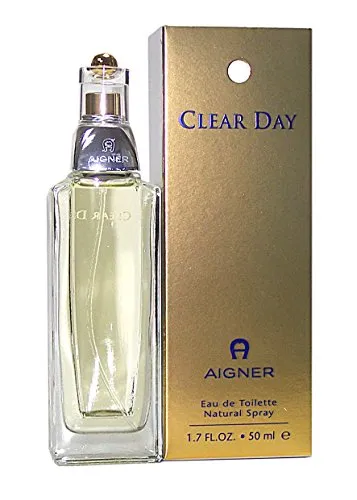 Aigner Clear Day Eau de Toilette Spray 50ml - Eau de Toilette mit blumig-fruchtigem Duft, ideal für den Alltag. Frisch und elegant, begleitet es Sie mit einer belebenden Note aus Bergamotte, Rose und Vanille.