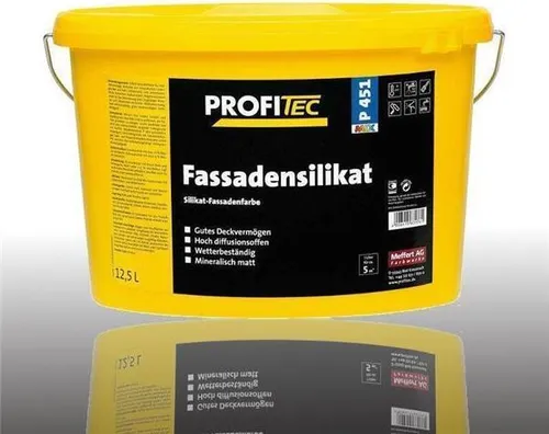 ProfiTec P451 Fassadensilikatfarbe diffusionsoffen weiss matt, 12,5Ltr.